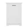 Trash Can Cabinet with Adjustable Tilted Angles;  Kitchen Garbage Bin Holder for Kitchen;  Living Room and Balcony;  White