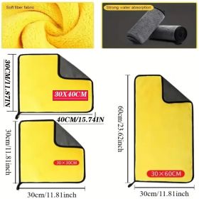 "Eco-Friendly Microfiber Cleaning Cloth - Replaces Paper Towels - Perfect for Cars, Floors, Stainless Steel" (Items: 5pc set 11.81inch*15.75inch)